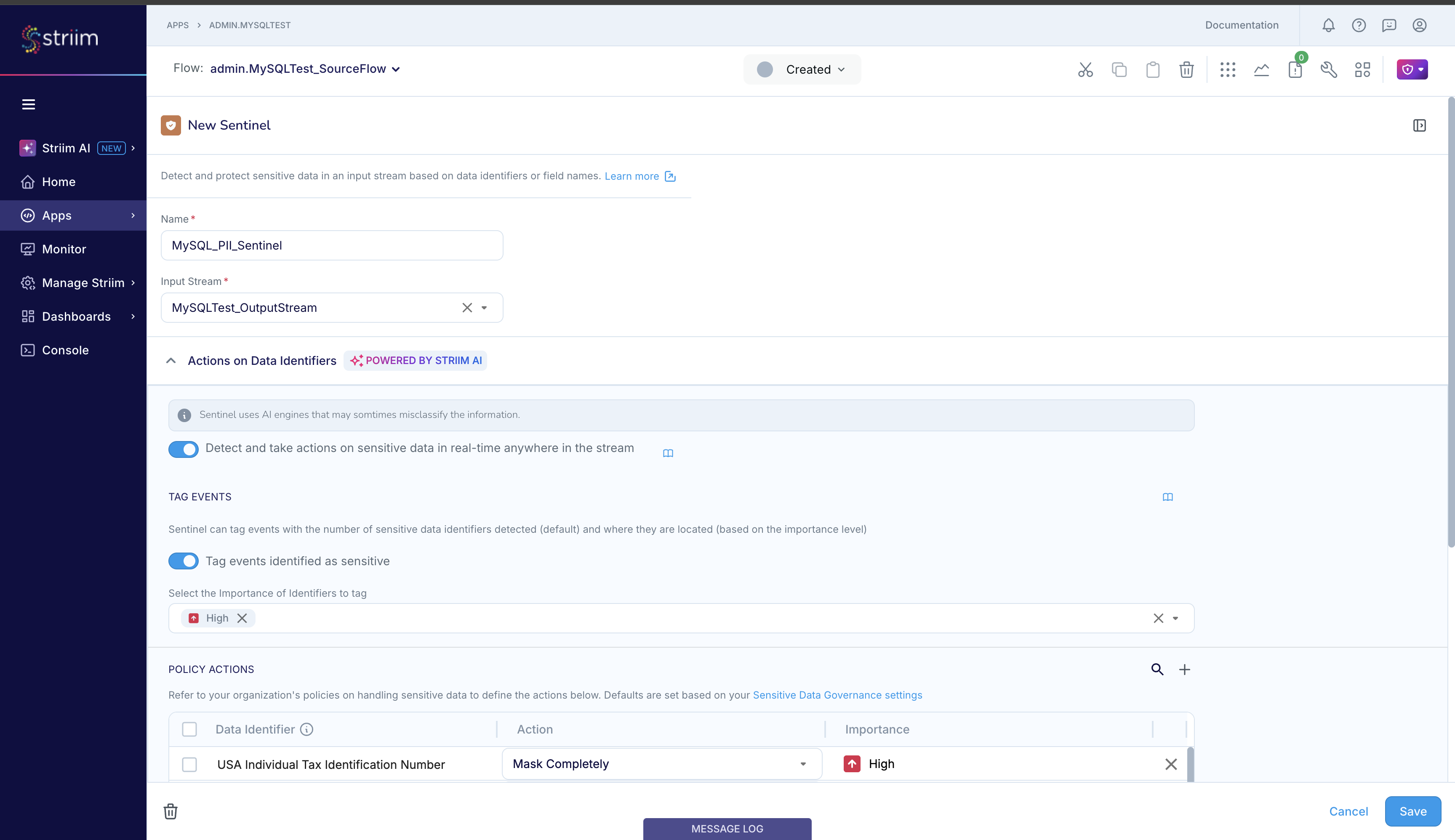 example-sensitivedatagovernance-5-sentinel-3-config-1.png